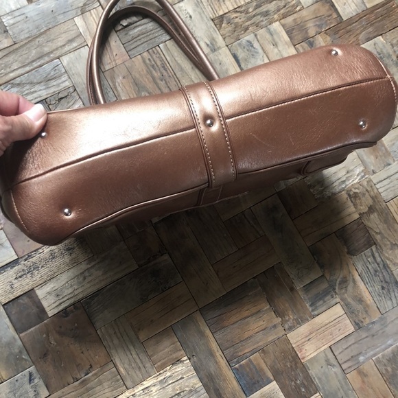 Cole Haan Alexa Bronze Shoulder Handbag - Picture 3 of 12